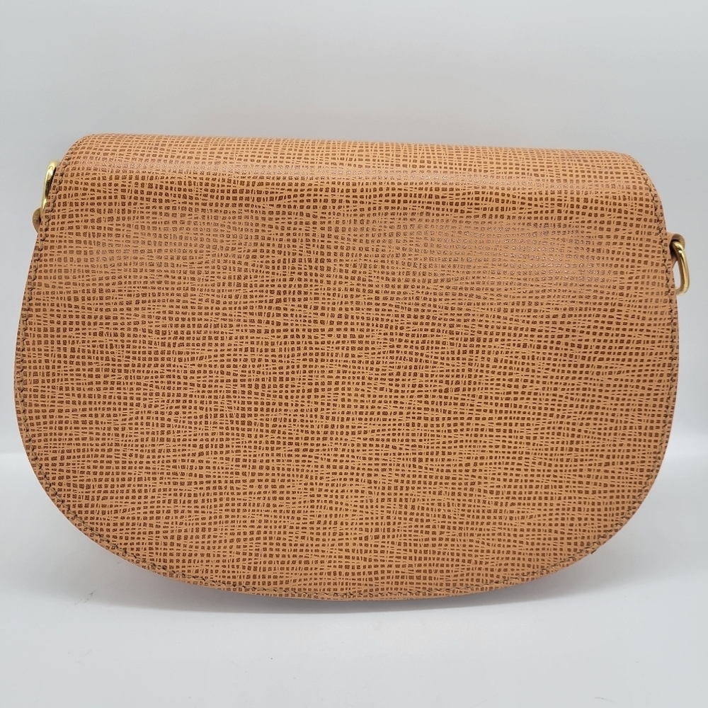 HUNTING WORLD Shoulder Bag Tan Tone Japan Made in Italy "No strap" Excellent - Picture 2 of 14